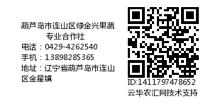 葫芦岛市连山区绿金兴果蔬专业合作社