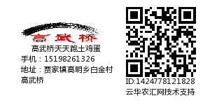 高武桥天天跑土鸡蛋