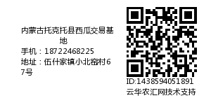 内蒙古托克托县西瓜交易基地