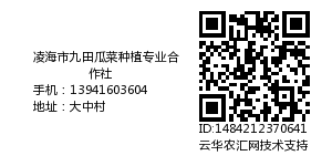 凌海市九田瓜菜种植专业合作社
