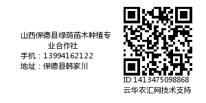 山西保德县绿荫苗木种植专业合作社