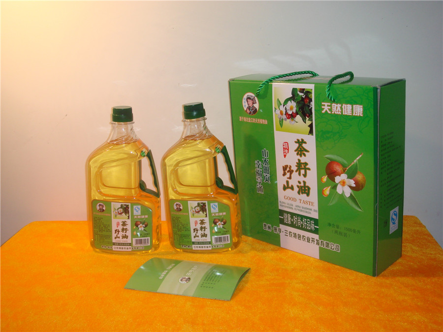 野山茶籽油1.5升包装